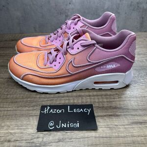 Nike~Women’s~Air Max 90 Ultra 2.0 BR Orange/Pink Running Shoes~Size 8.5